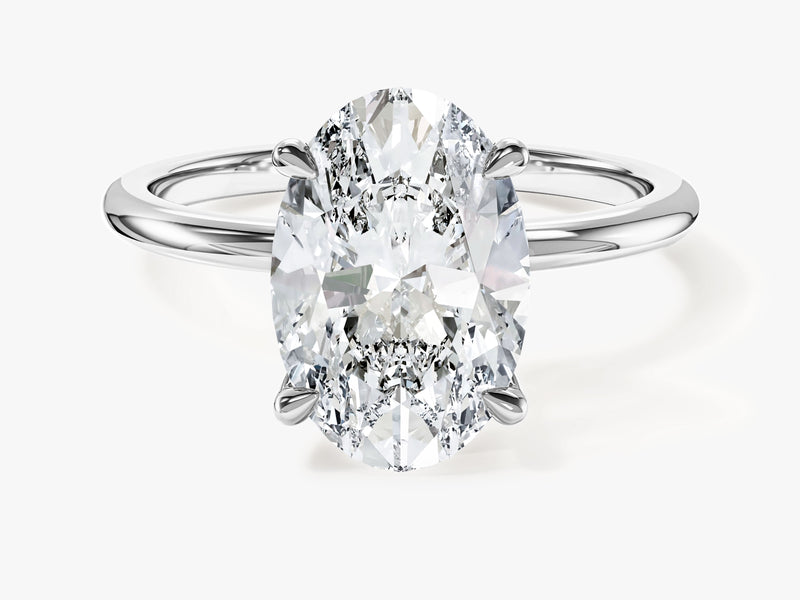 Labordiamant Verlobungsring im Ovalschliff (3,00 CT TW)