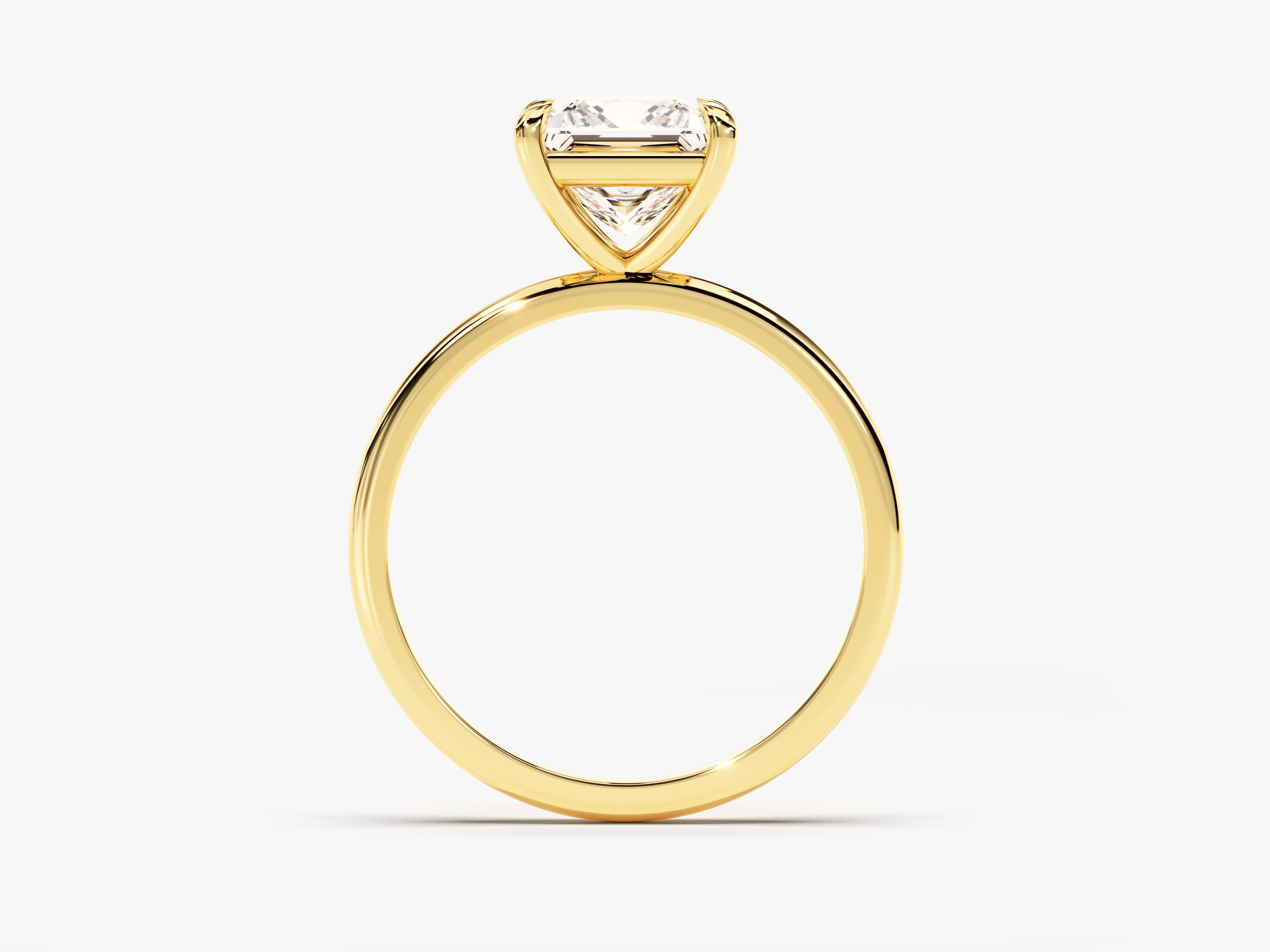 Moissanit Verlobungsring im Prinzessschliff (1.50 CT)