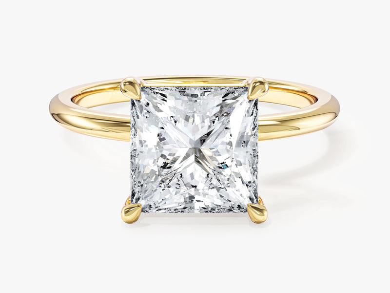Labordiamant Verlobungsring im Prinzessschliff (3,00 CT TW)