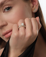 Alternating Marquise Sidestone Lab Grown Diamond Engagement Ring (1.00 CT)