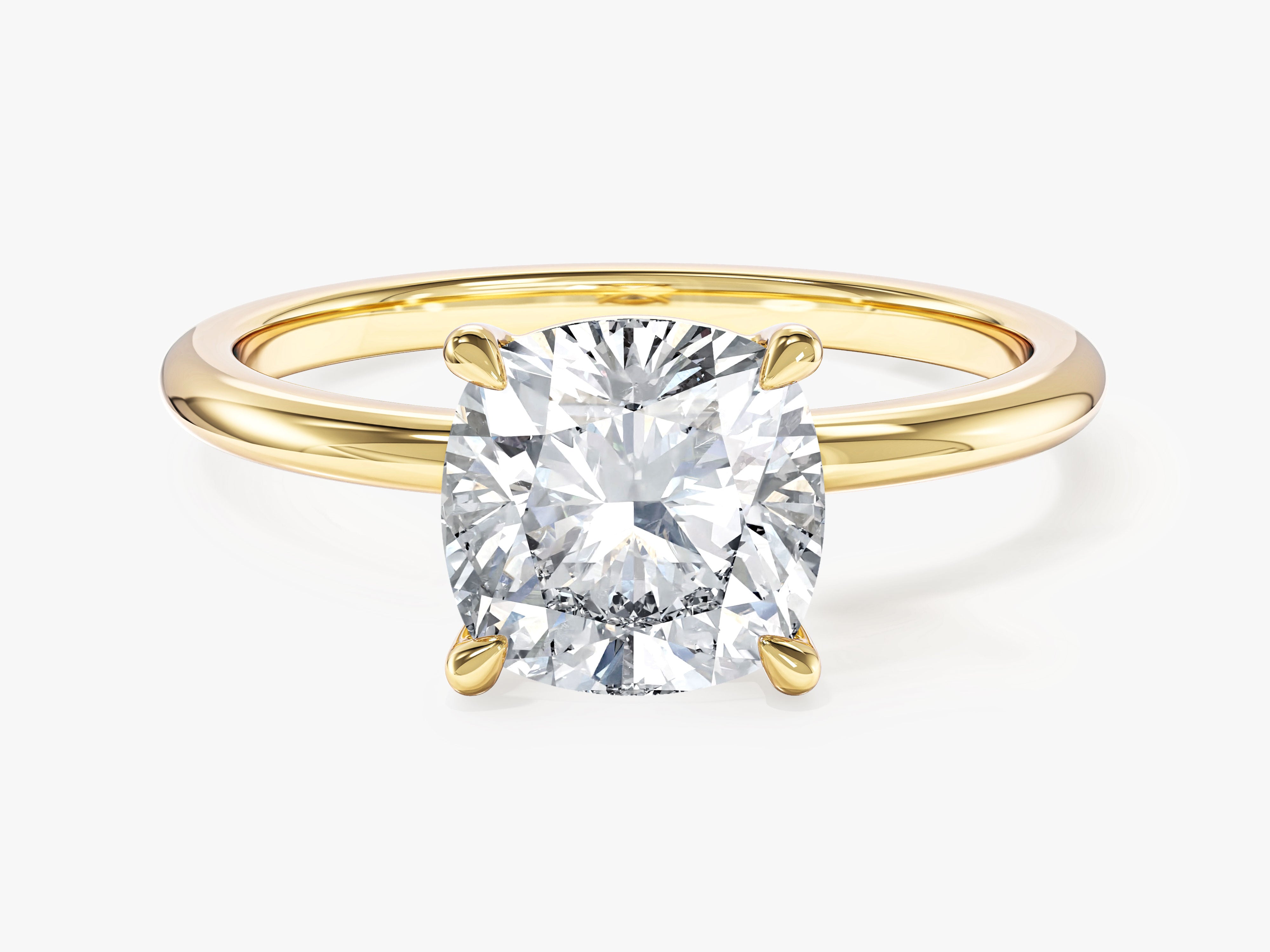 Labordiamant Verlobungsring im Kissenschliff (2.00 CT)