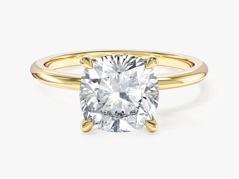 Labordiamant Verlobungsring im Kissenschliff (3,00 CT TW)