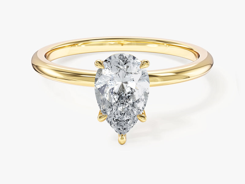 Labordiamant Verlobungsring im Tropfenschliff (1.00 CT)