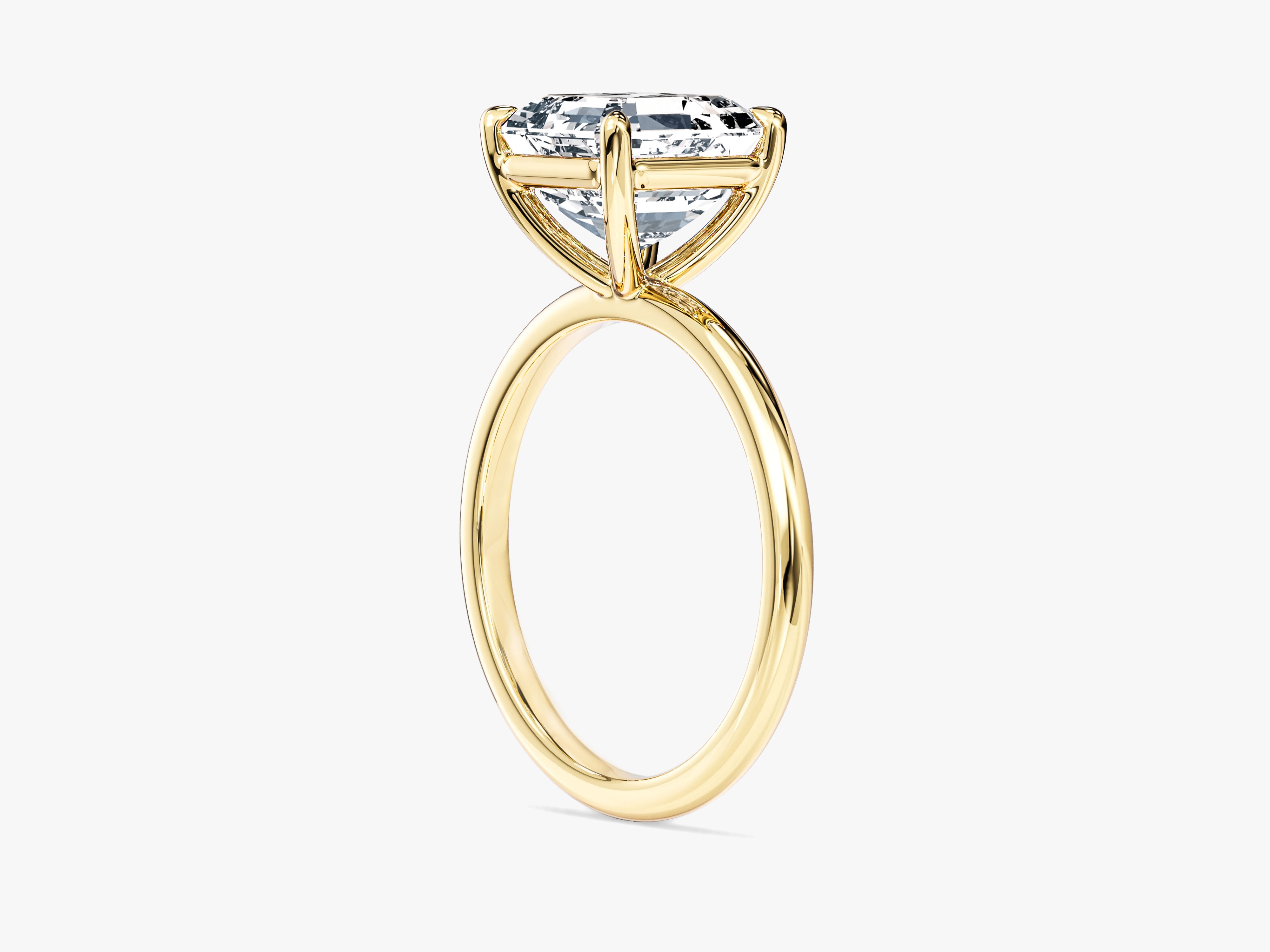 Labordiamant Verlobungsring im Asscherschliff (3,00 CT TW)