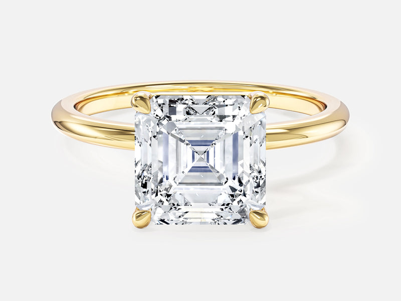 Labordiamant Verlobungsring im Asscherschliff (3,00 CT TW)