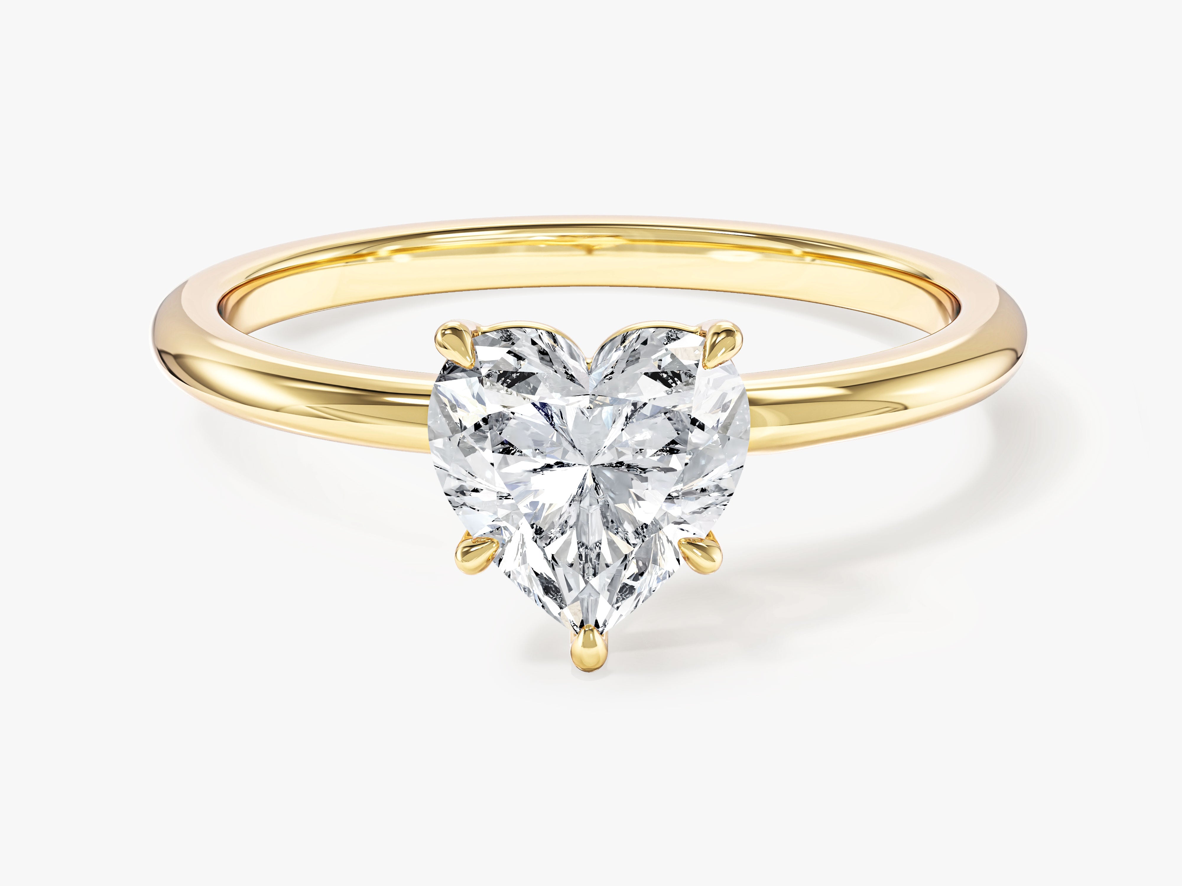 Moissanit Verlobungsring im Herzschliff (1,00 CT)