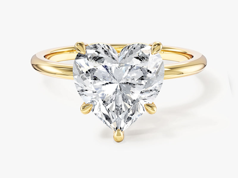 Labordiamant Verlobungsring im Herzschliff(3,00 CT TW)