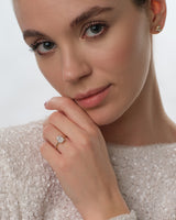 Moissanit Verlobungsring im Radiantschliff (1,50 CT)