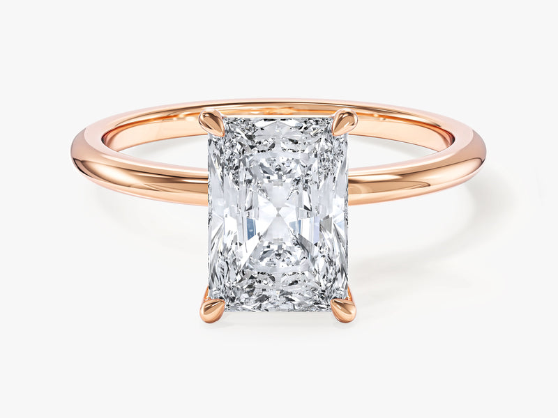 Moissanit Verlobungsring im Radiantschliff (2,00 CT)