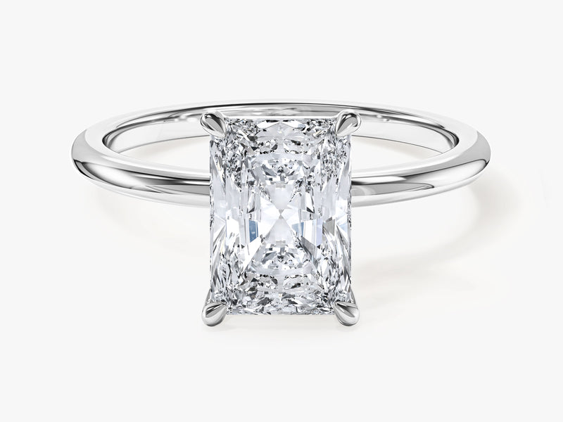 Moissanit Verlobungsring im Radiantschliff (2,00 CT)
