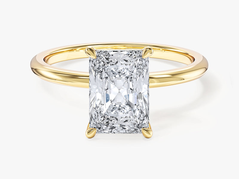 Labordiamant Verlobungsring im Radiantschliff (2.00 CT)