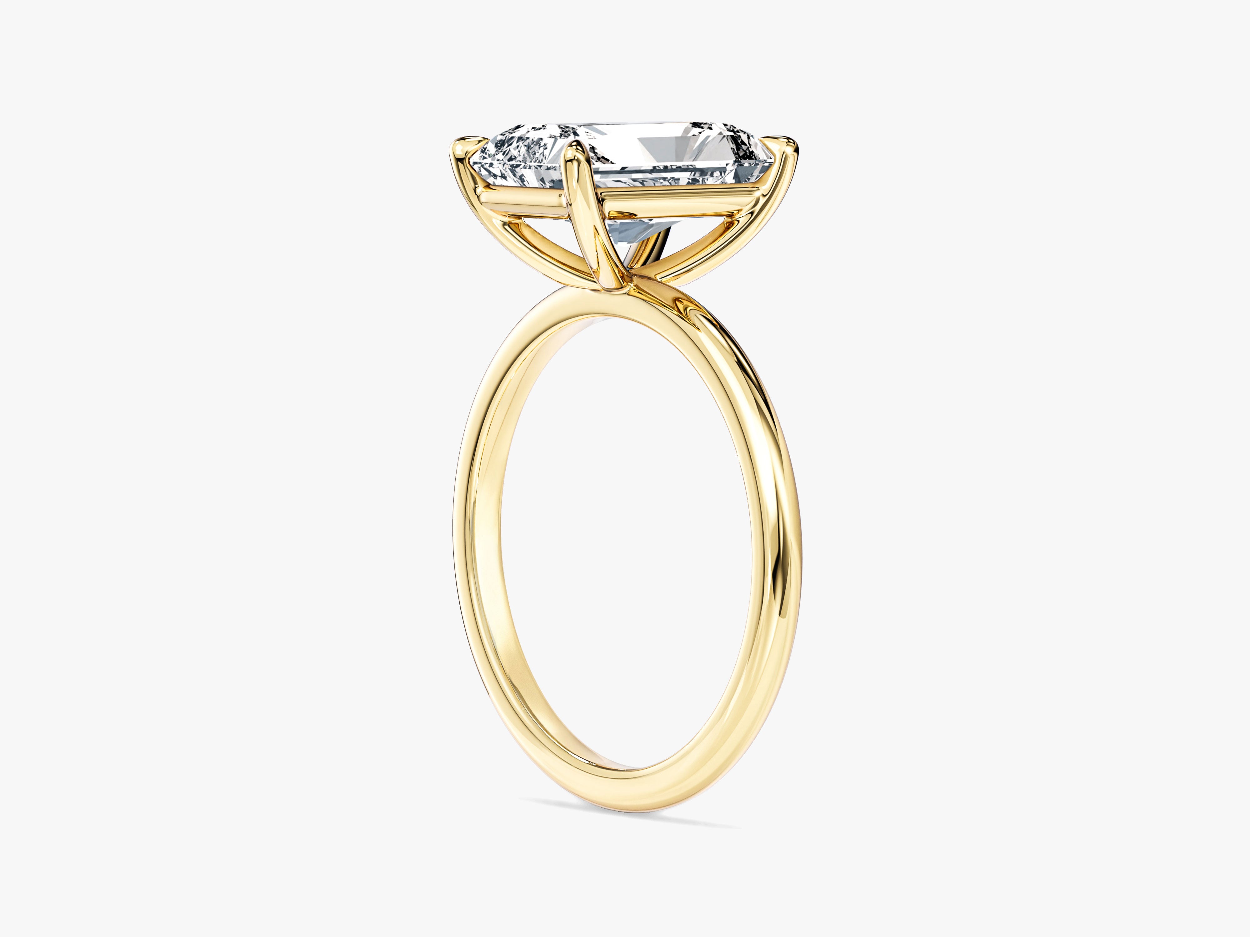 Labordiamant Verlobungsring im Radiantschliff (3,00 CT TW)