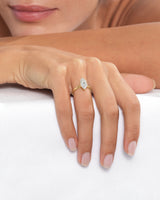 Moissanit Verlobungsring im Marquiseschliff (2,00 CT)