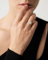 Round Halo Lab Grown Diamond Engagement Ring (1.50 CT)