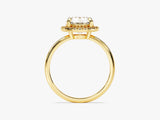 Labordiamant Verlobungsring im runden Halo (2,00 CT)