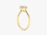 Labordiamant Verlobungsring im Bezel-Rundschliff (1.00 CT)