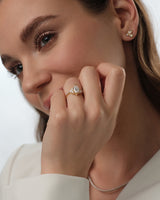 Vintage Moissanit Verlobungsring mit Marquise-Cluster (1,50 CT)
