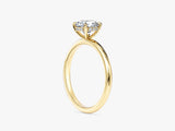 Labordiamant Verlobungsring im Rundschliff und verborgenem Halo (1.00 CT)
