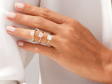 Diamond engagement rings on hand, luxury jewelry for her