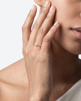 Heart Twisted Moissanite Engagement Ring with Pave Set Side Stones (1.00 CT)