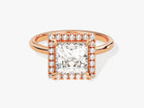 Labordiamant Verlobungsring im Prinzessschliff Halo (2.00 CT)