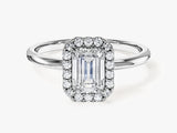 Emerald Halo Lab Grown Diamond Engagement Ring (1.00 CT)