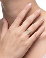 Emerald Halo Lab Grown Diamond Engagement Ring (2.00 CT)