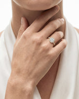 Cushion Halo Lab Grown Diamond Engagement Ring (1.50 CT)