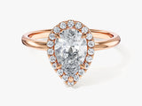 Pear Halo Lab Grown Diamond Engagement Ring (1.50 CT)