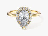 Pear Halo Lab Grown Diamond Engagement Ring (1.50 CT)