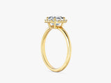 Labordiamant Verlobungsring im Asscherschliff Halo (1.00 CT)