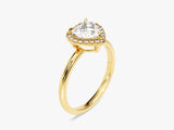 Labordiamant Verlobungsring im Herzschliff Halo (1.00 CT)
