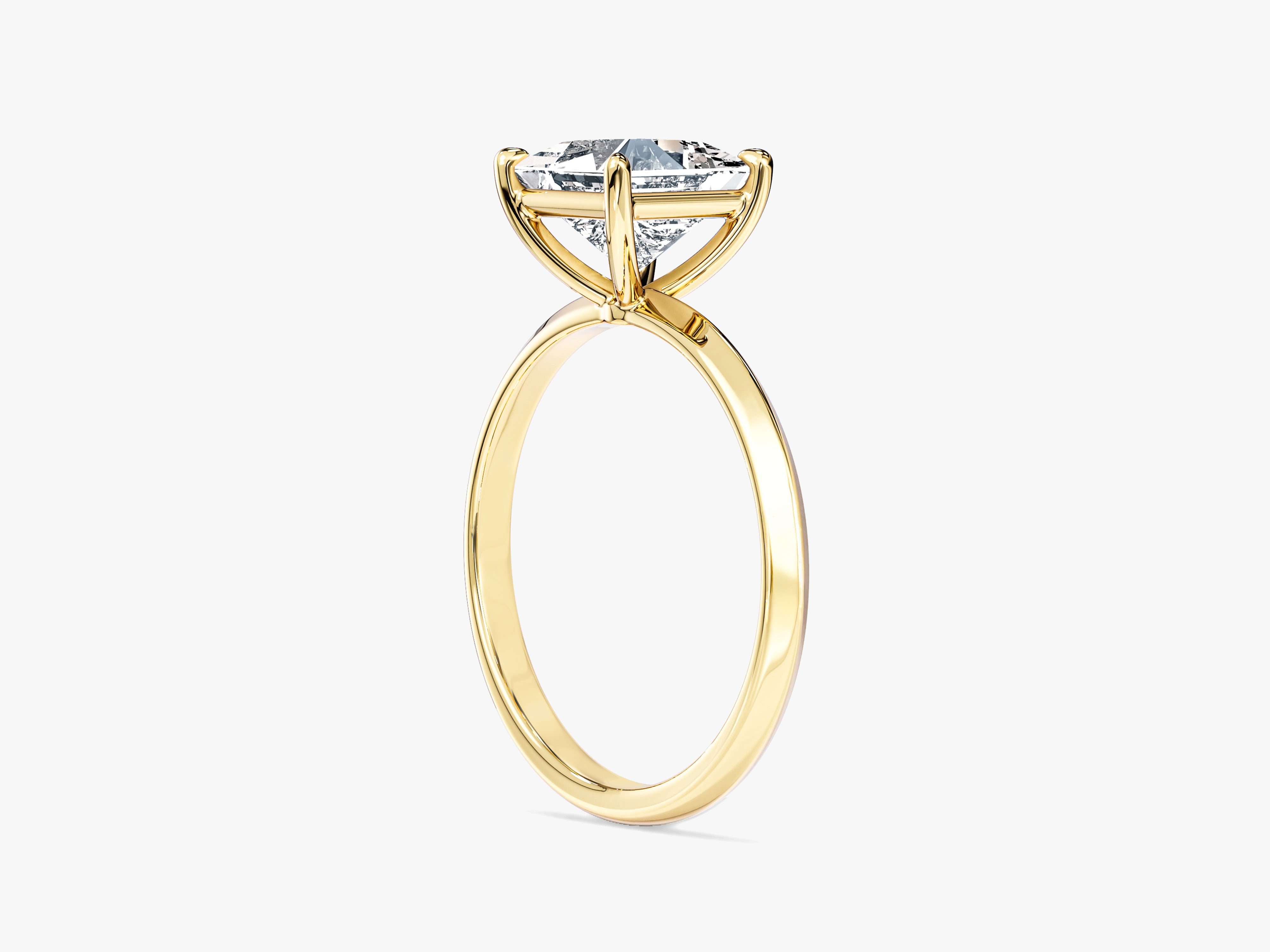 Labordiamant Verlobungsring im Prinzessschliff mit Messer-Kante  (1.50 CT)