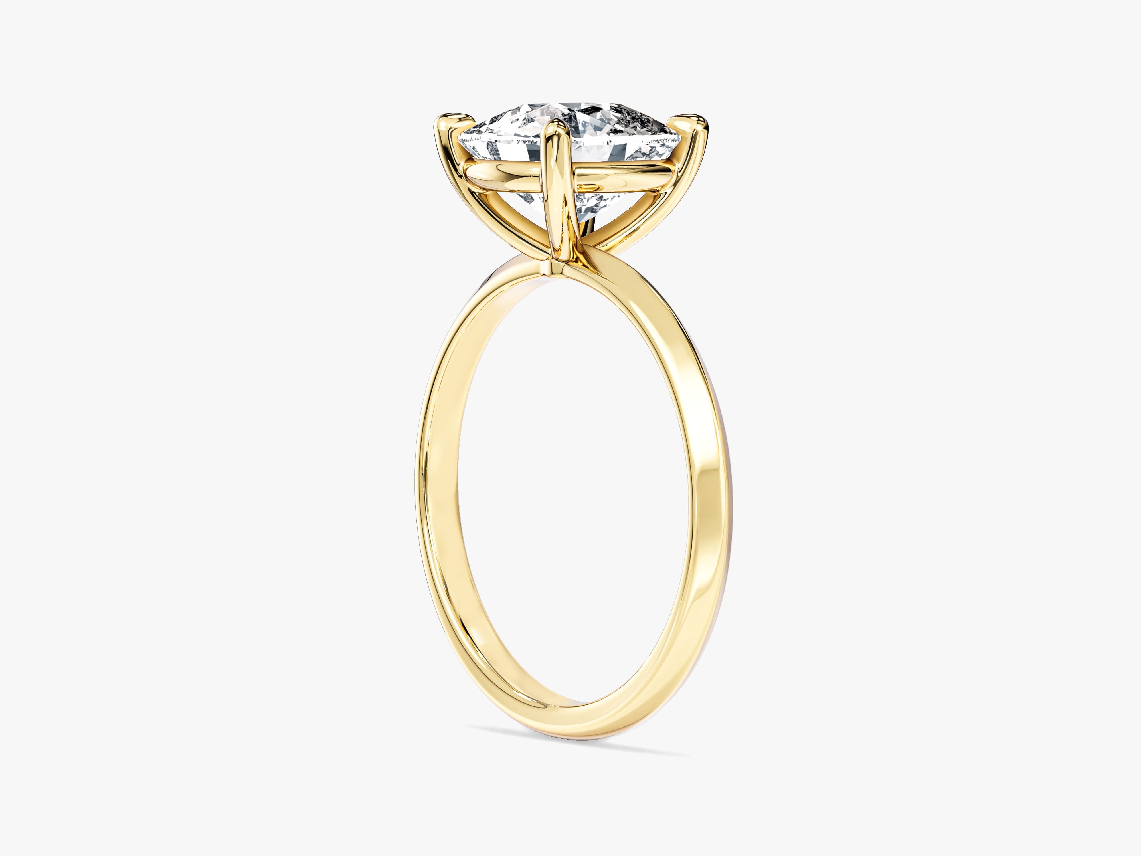Labordiamant Verlobungsring im Kissenschliff mit Messer-Kante  (3,00 CT TW)