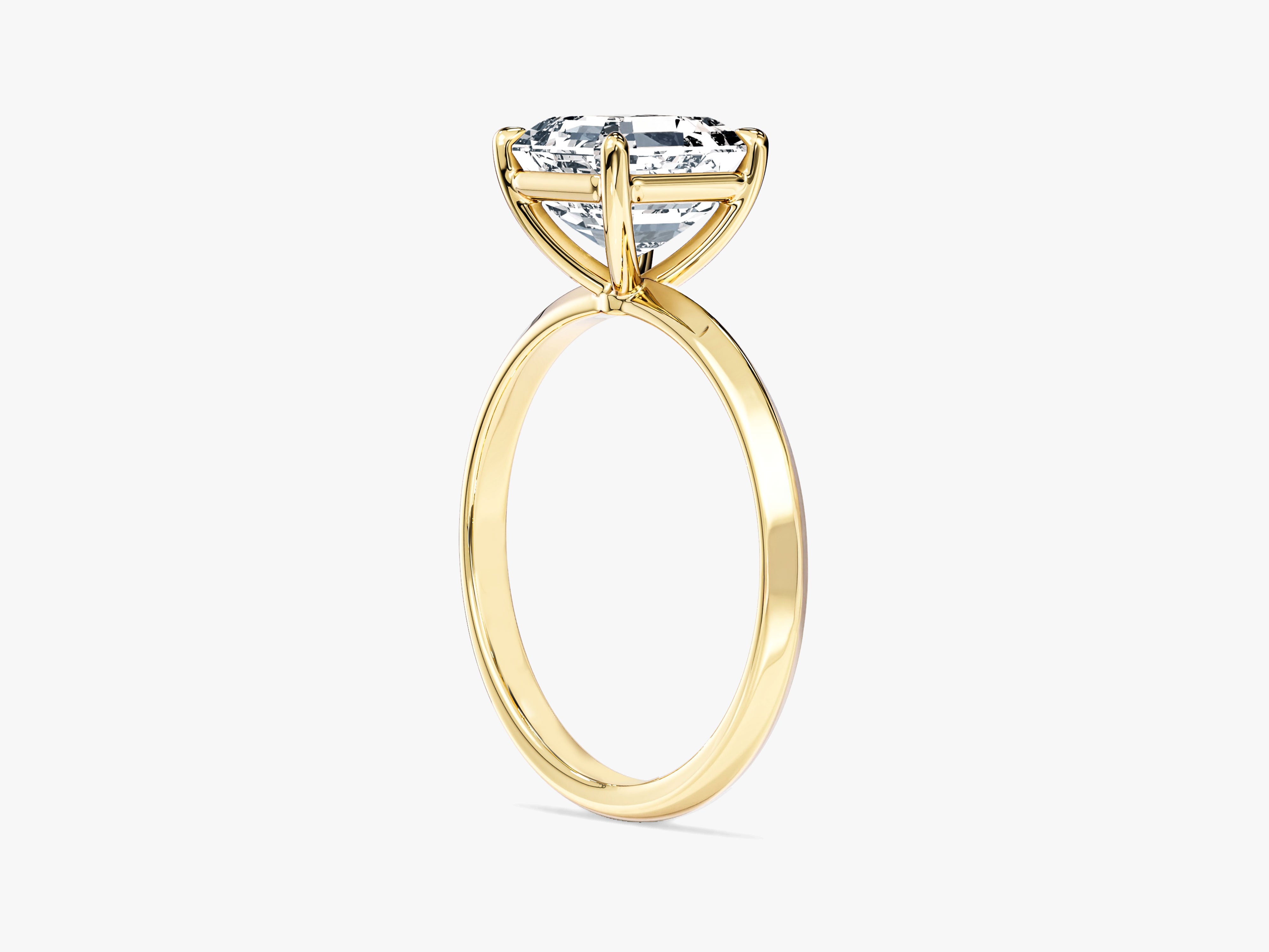 Labordiamant Verlobungsring im Asscherschliff mit Messer-Kante  (2,00 CT)