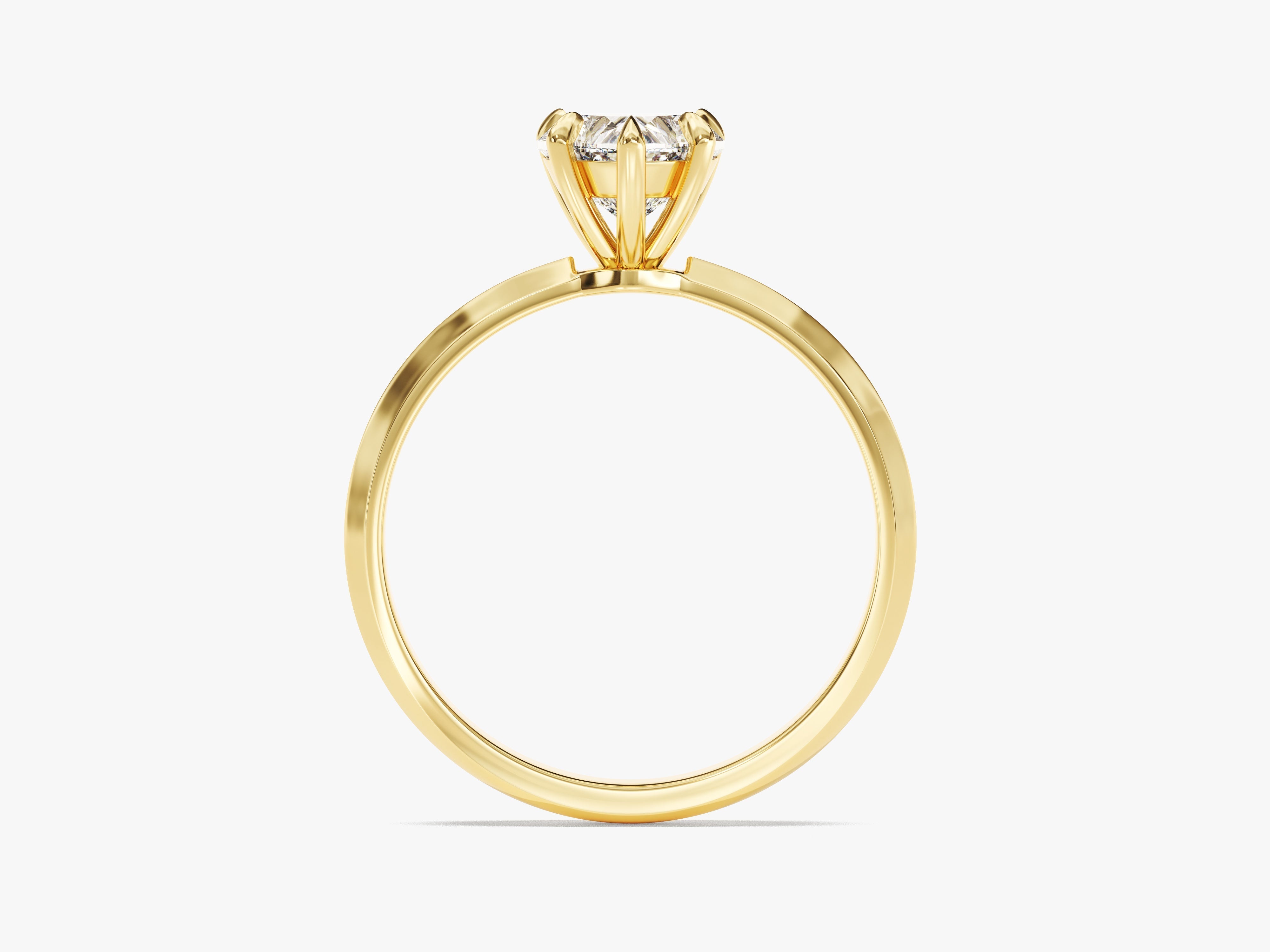 Labordiamant Verlobungsring im Herzschliff mit Messer-Kante (1.00 CT)