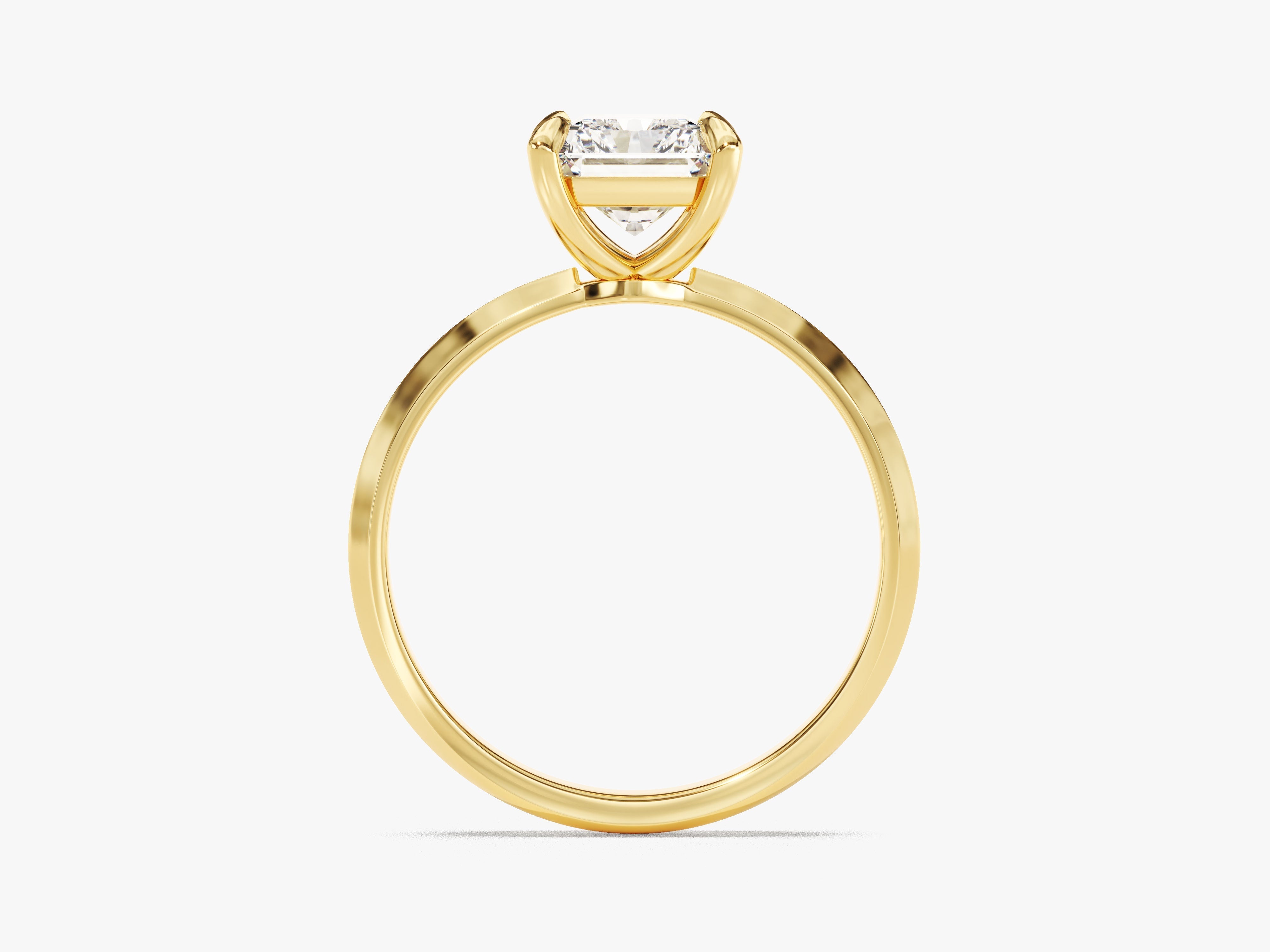 Labordiamant Verlobungsring im Radiantschliff mit Messer-Kante  (2.00 CT)