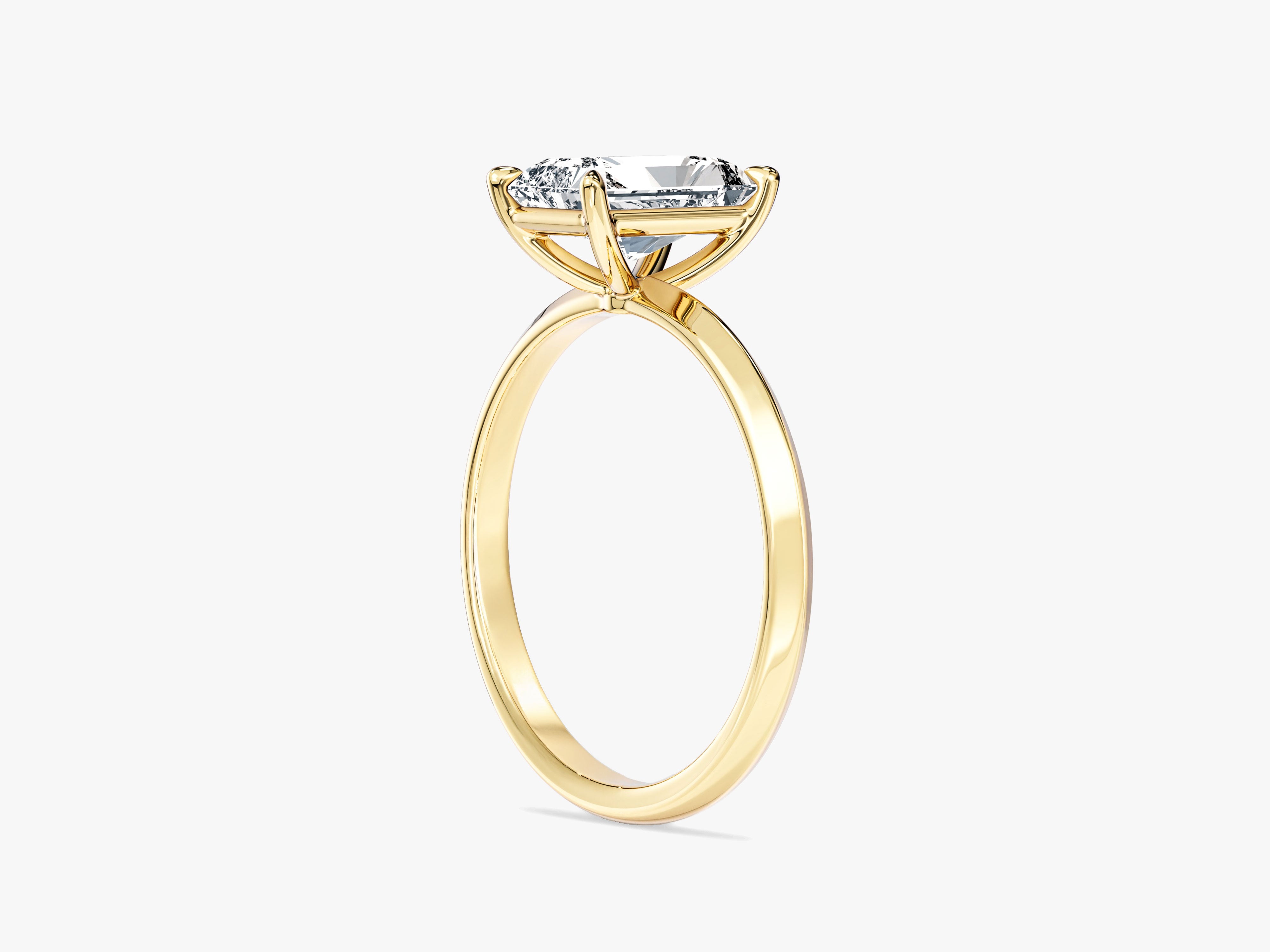 Labordiamant Verlobungsring im Radiantschliff mit Messer-Kante  (2,00 CT)