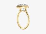 Labordiamant Verlobungsring im Bezel-Tropfenschliff (3,00 CT TW)
