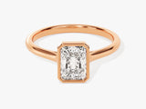Labordiamant Verlobungsring im Bezel-Radiantschliff (1.00 CT)