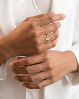 Bezel Marquise Moissanite Engagement Ring (1.00 CT)