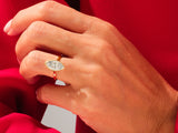 Bezel Marquise Lab Grown Diamond Engagement Ring (3.00 CT)