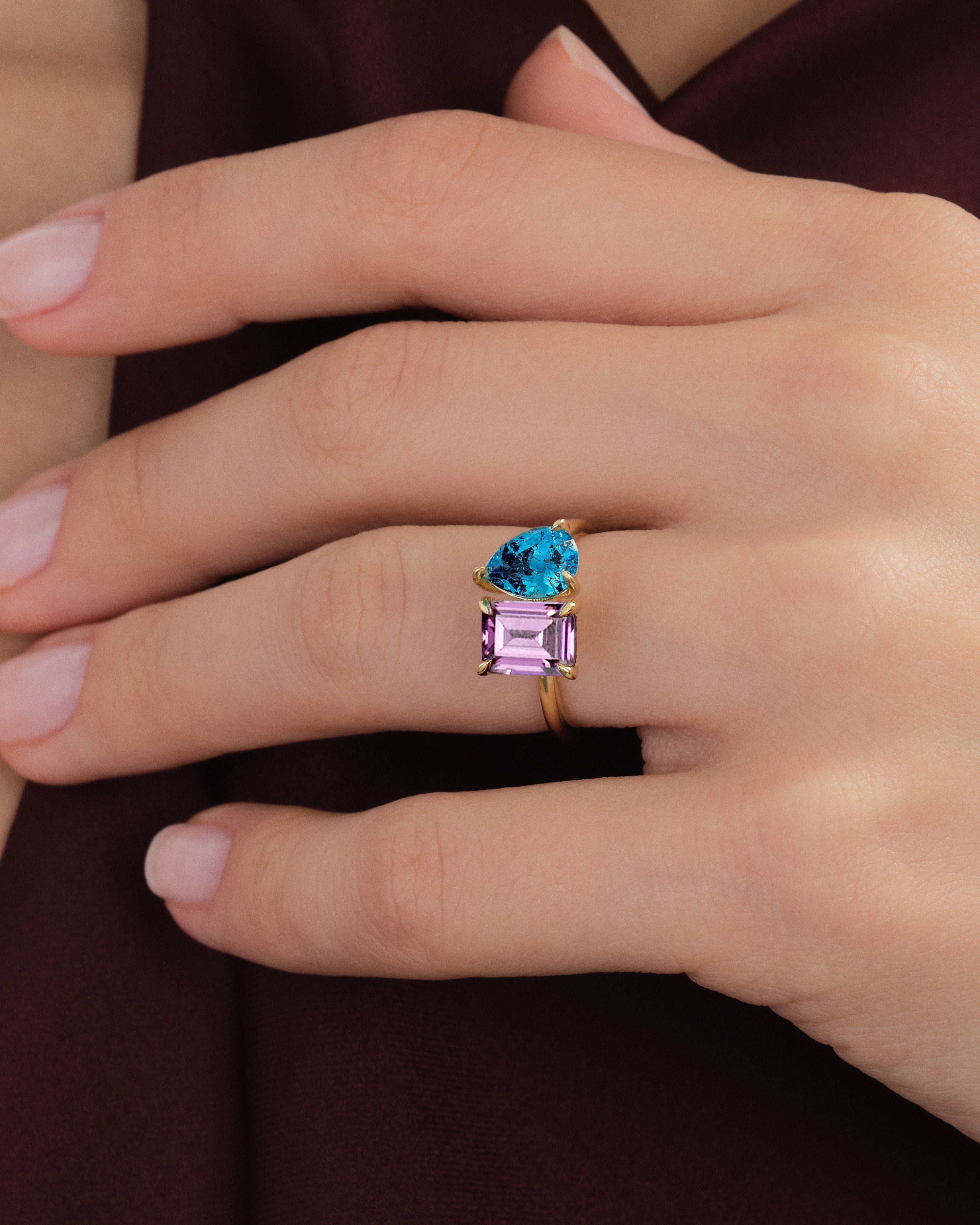 Toi et Moi Birthstone Ring