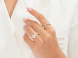 Diamond rings on hand, jewelry for women