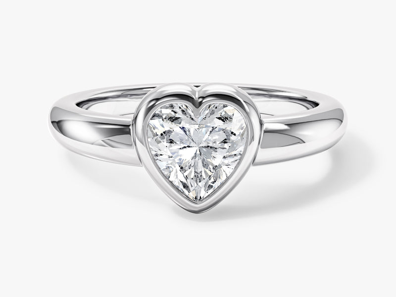 Heart-shaped diamond engagement ring, fine jewelry, luxury gift