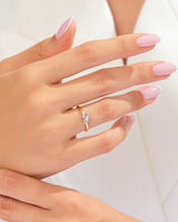 Pink Doppelherz Versprechensring
