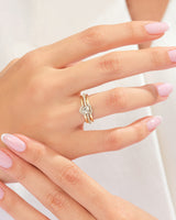 Pink Doppelherz Versprechensring