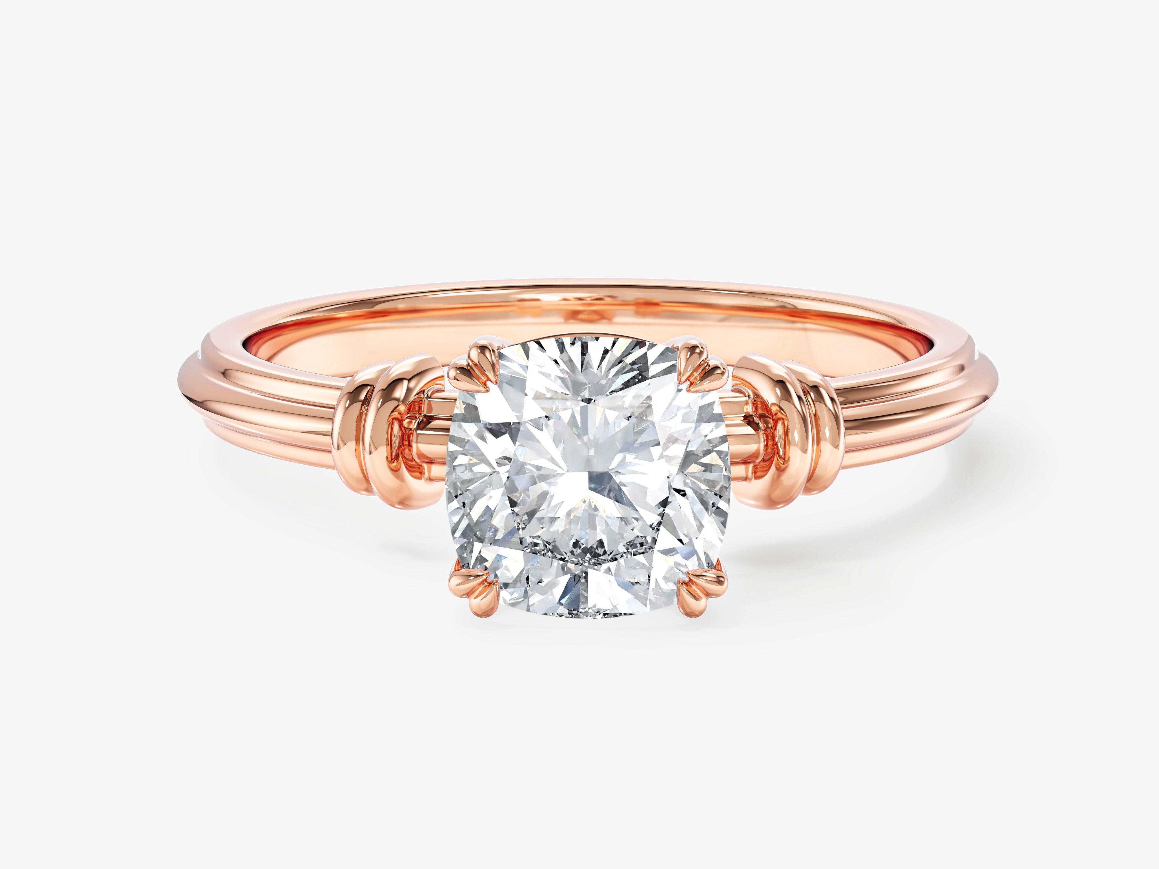 Labordiamant Verlobungsring mit Knotendesign