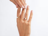 Round Cut Lab Grown Diamond Open Shank Engagement Ring
