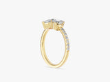 Heart and Pear Cut Lab Grown Diamond Engagement Ring